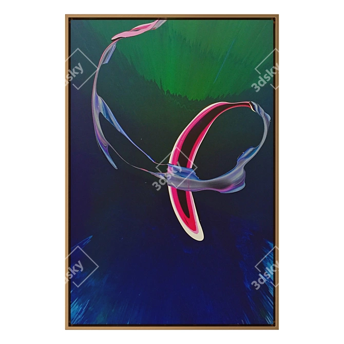 Contemporary Abstract Art Set 3D model image 1