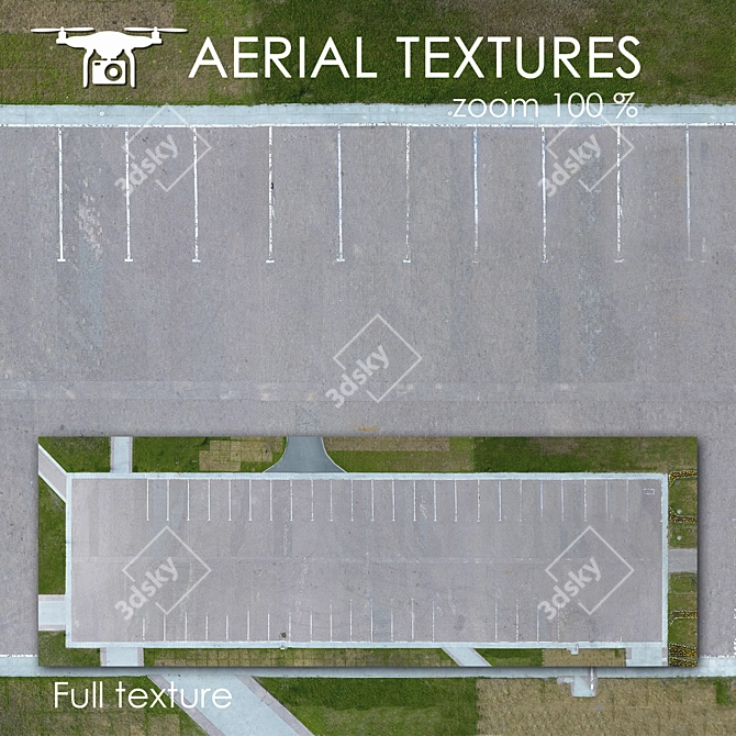 Drone-Captured Seamless Aerial Texture 3D model image 1