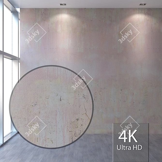 Title: Seamless 4K Plaster Texture 3D model image 1