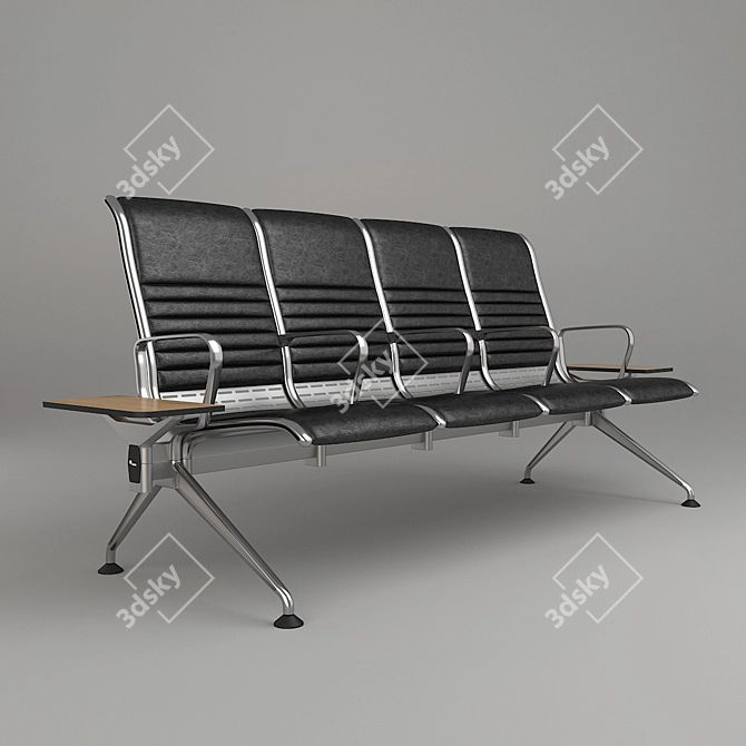 Fursys Ch180: Stylish Waiting Chair 3D model image 1