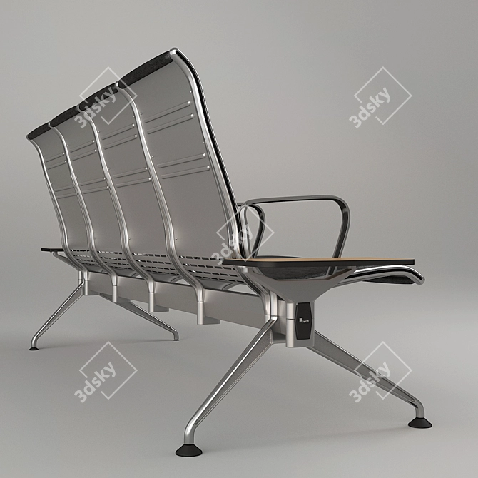 Fursys Ch180: Stylish Waiting Chair 3D model image 2