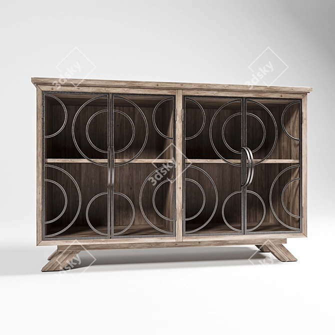 Elegant Tatum Accent Cabinet | Carolyn Kinder 3D model image 1