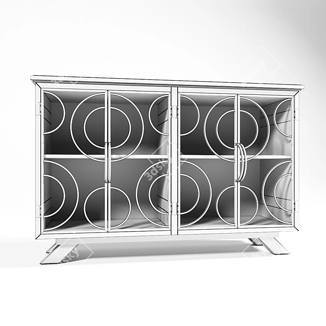 Elegant Tatum Accent Cabinet | Carolyn Kinder 3D model image 2