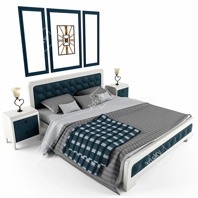 Glowing Nights Bed Set 3D model image 2