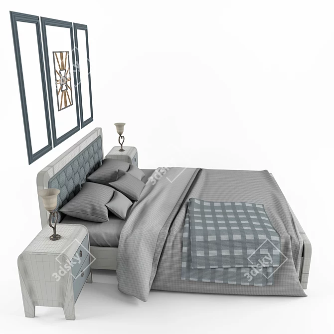 Glowing Nights Bed Set 3D model image 3