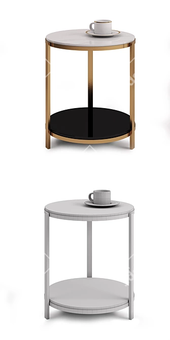 Modern Coffee Table with Stylish Design 3D model image 2