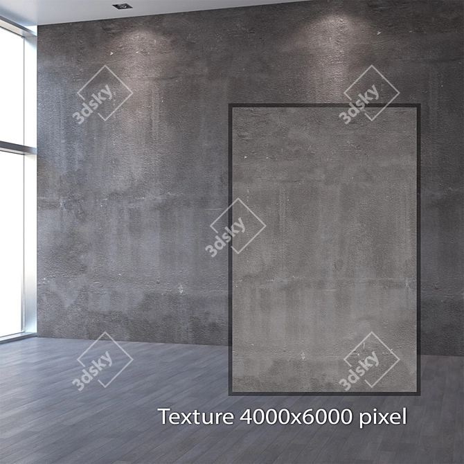 Seamless 4K Plaster Texture 3D model image 2