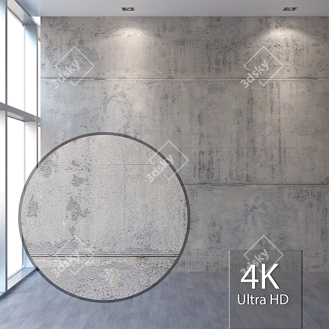 Seamless 4K Plaster Texture 3D model image 1