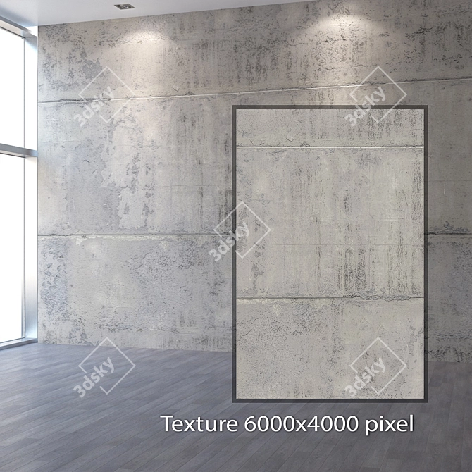 Seamless 4K Plaster Texture 3D model image 2