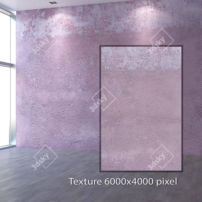 Seamless 4K Plaster Texture 3D model image 2