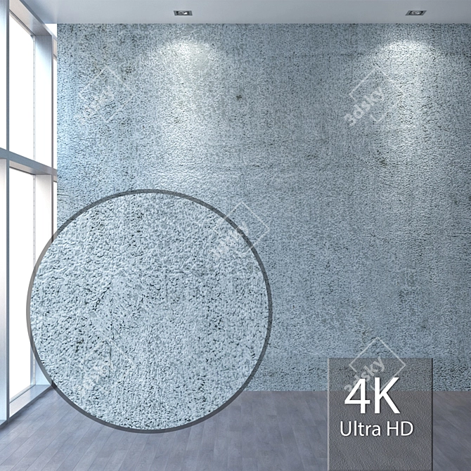 Title: Seamless 4K Plaster Texture 3D model image 1