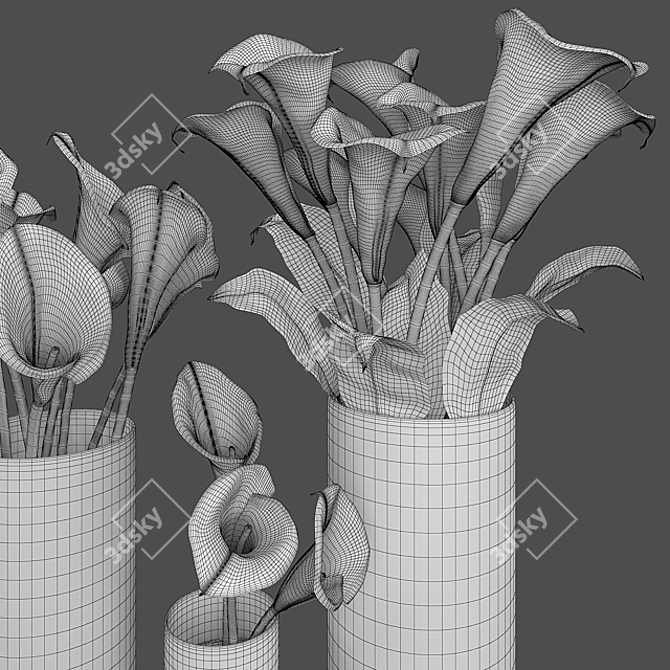 Elegant Calla Lily Bouquets
(Translated from Russian: Элегантные букеты Каллы) 3D model image 3