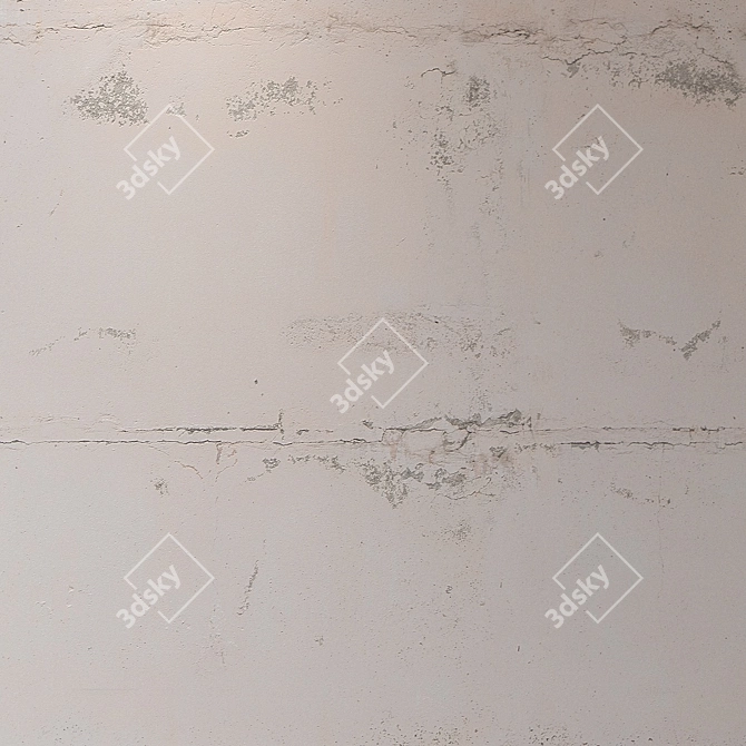 Seamless 4K Textured Plaster 3D model image 3