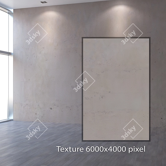 Seamless 4K Plaster Texture 3D model image 2