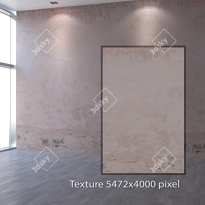 Seamless 4K Plaster Texture 3D model image 2