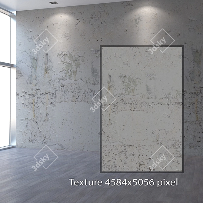 Title: Seamless Stucco Texture Hub 3D model image 2