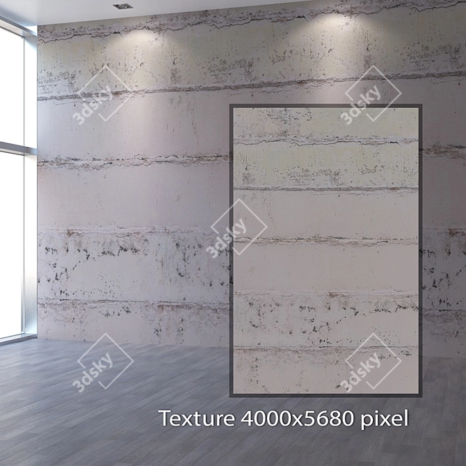 Seamless 4K Plaster Texture 3D model image 2