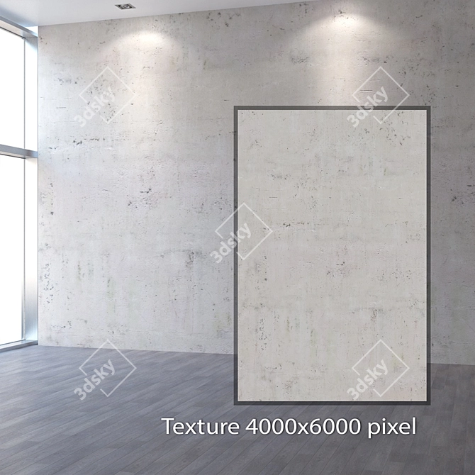 Seamless 4K Plaster Texture 3D model image 2