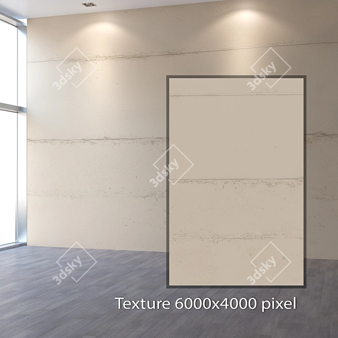 Seamless 4K Plaster Texture 3D model image 2