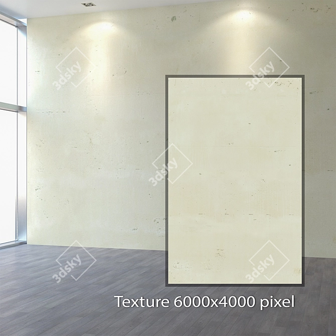 Seamless 4K Plaster Texture 3D model image 2