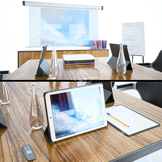 Versatile Office Meeting Room - 3 3D model image 2
