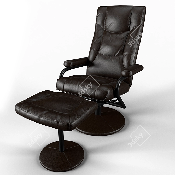 Modern Armchair No10 3D model image 3