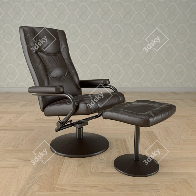 Modern Armchair No10 3D model image 1