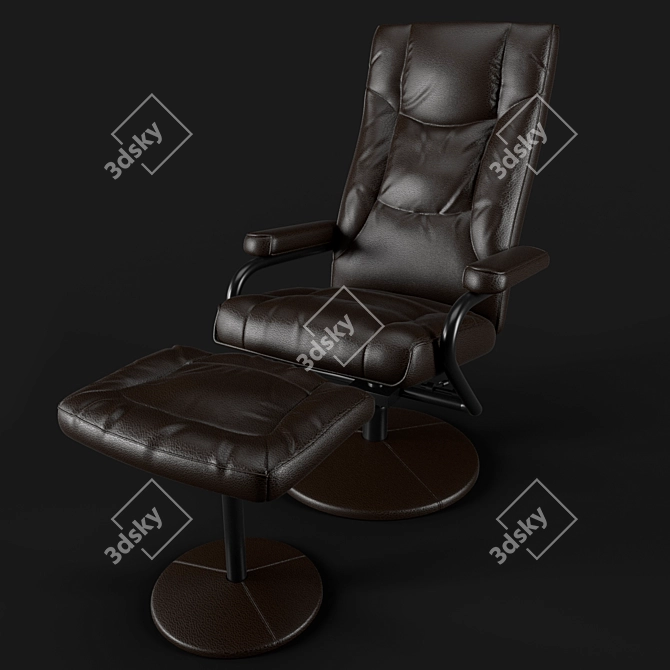 Modern Armchair No10 3D model image 2