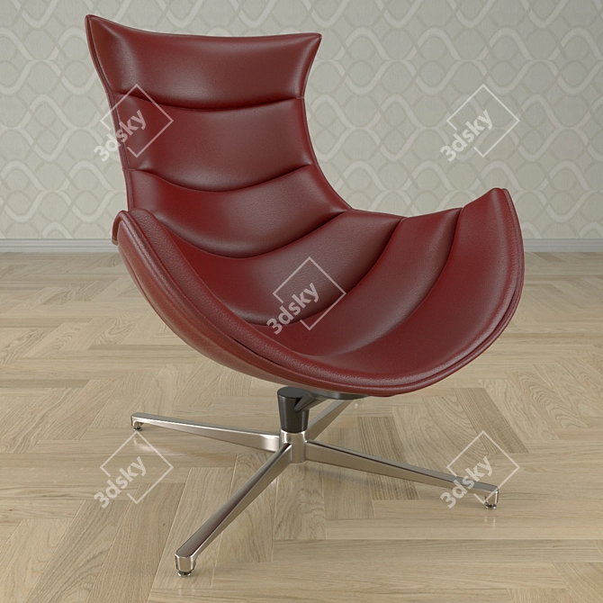 Modern Armchair No12 3D model image 2