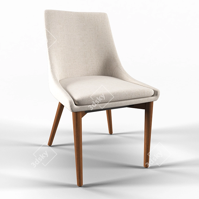 Sullivan Dining Chair - Modern 3D Model 3D model image 1