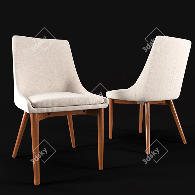 Sullivan Dining Chair - Modern 3D Model 3D model image 3