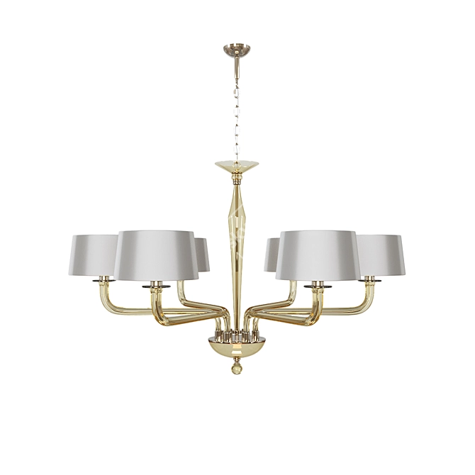 Czarina Gold Chandelier 3D model image 1