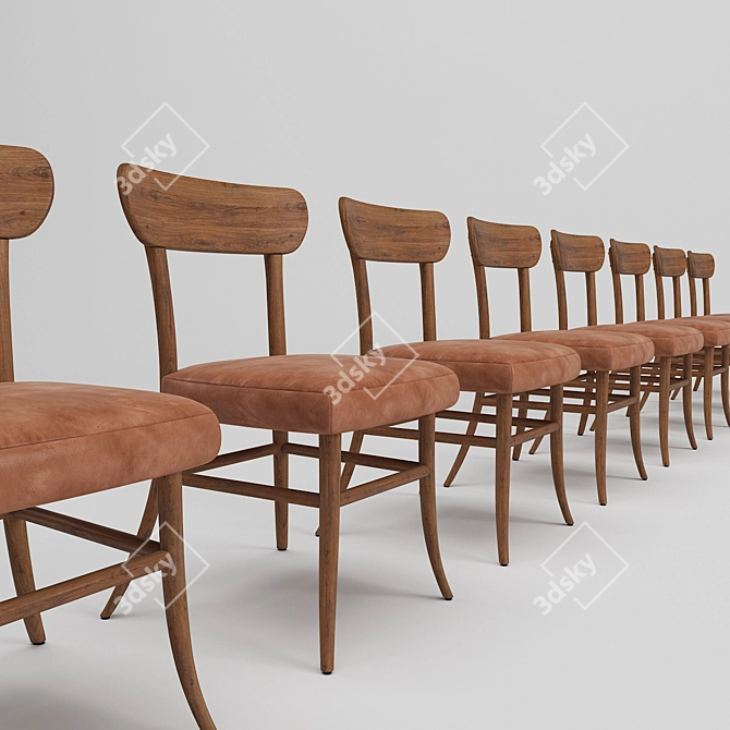 SANSA Dining Chair: Modern Elegance, Timeless Comfort 3D model image 3