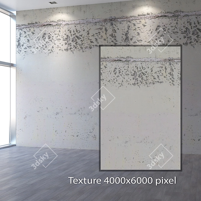 4K Seamless Plaster Texture 3D model image 2