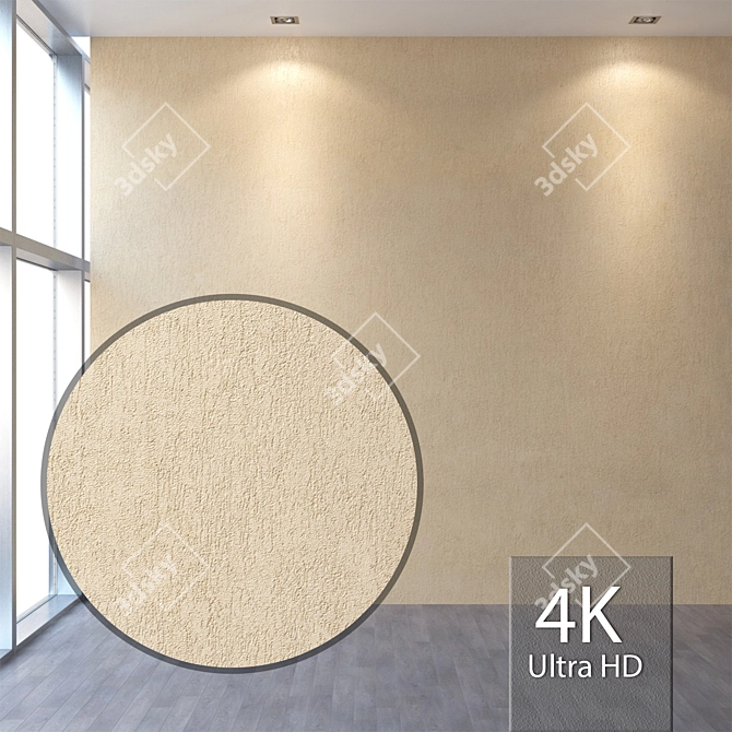 Seamless Plaster Texture 3D model image 1