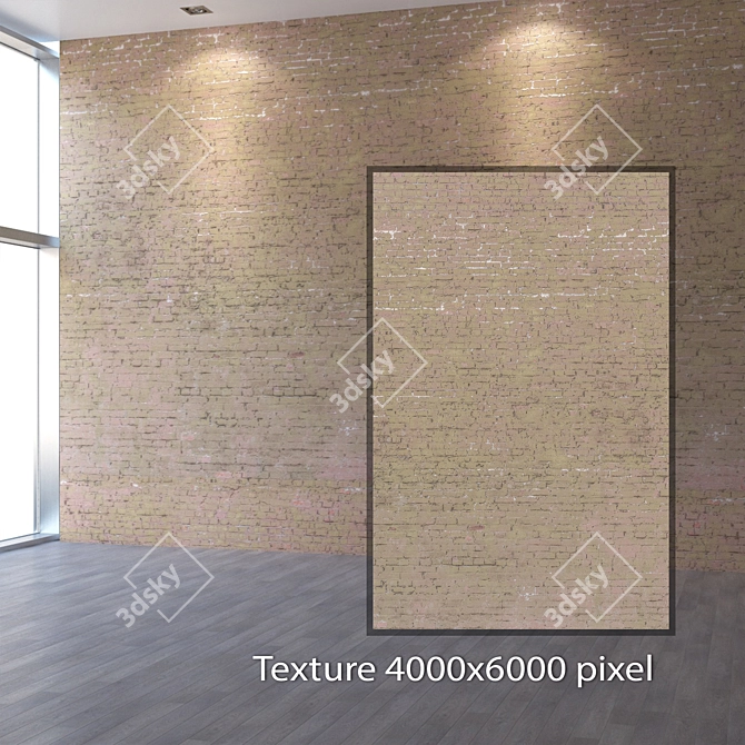 Seamless 4K Bricklaying Texture 3D model image 2