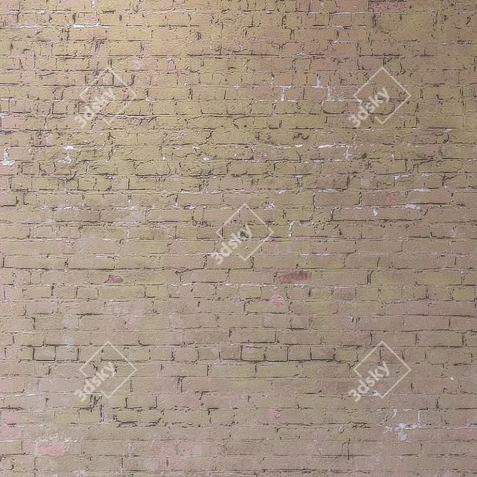 Seamless 4K Bricklaying Texture 3D model image 3
