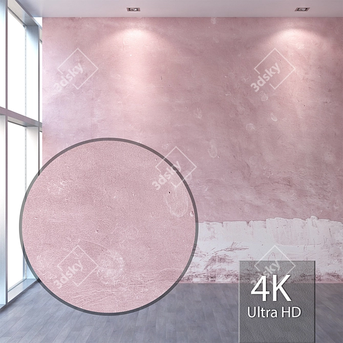 Seamless 4K Plaster Texture 3D model image 1