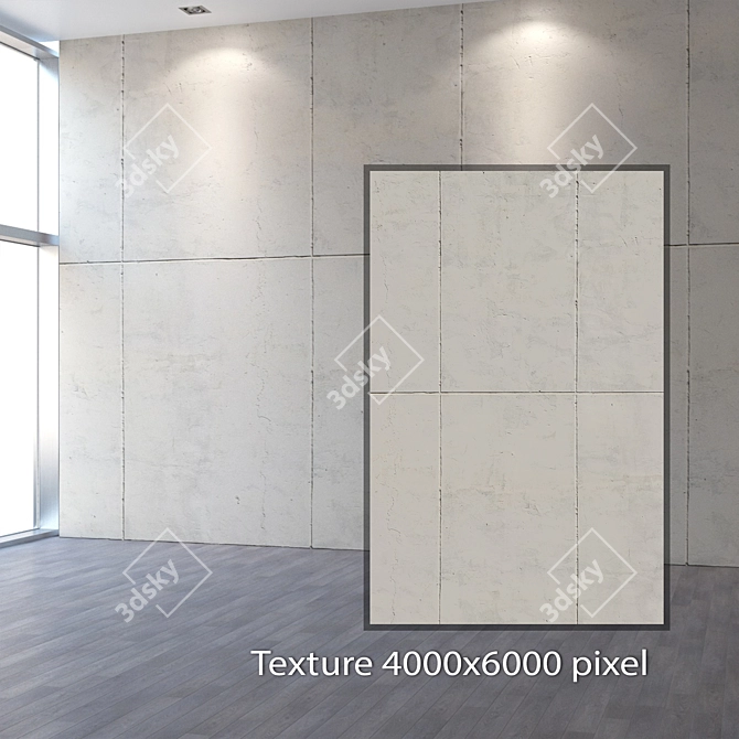 Seamless 4K Plaster Texture 3D model image 2