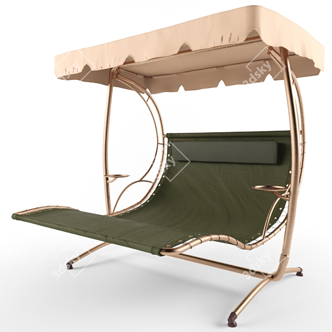 Garden Way Bolly Stand200: Stylish Outdoor Swing Bed 3D model image 1