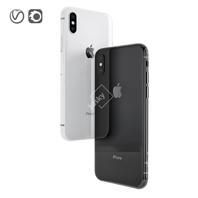 Vibrant Iphone_X VID 3D model image 2