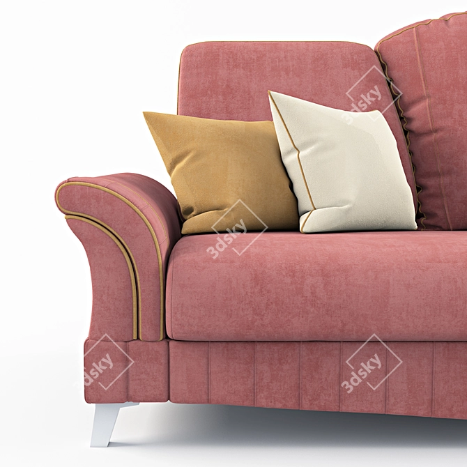 Elegant Monroe Sofa: Perfect Comfort 3D model image 2