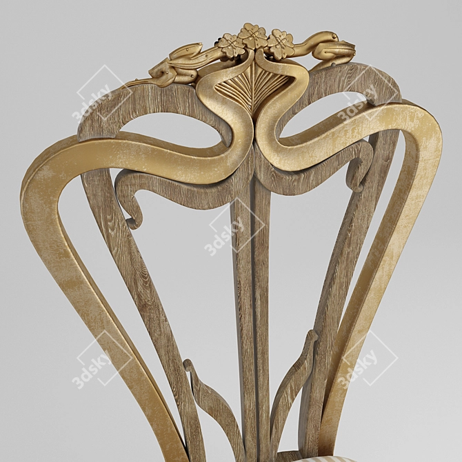 Elegant Chair Classic: Timeless Design 3D model image 2