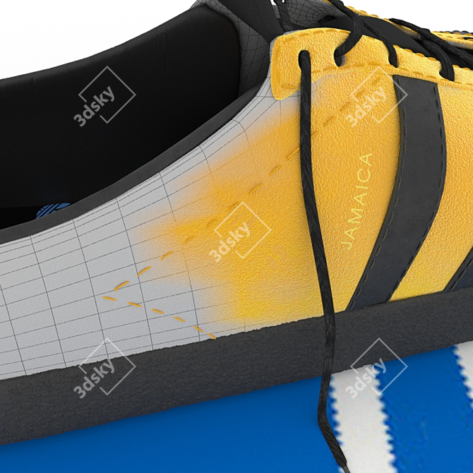 adidas Jamaica Shoes: Iconic Style for Every Step 3D model image 3