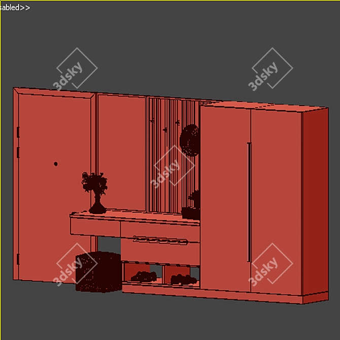 Ready-to-Use Furniture Set 3D model image 3