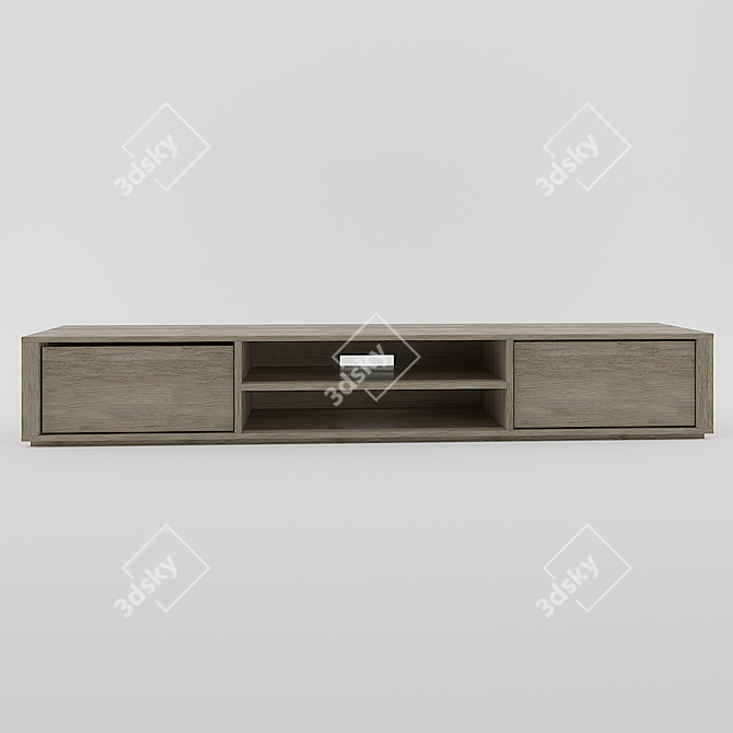 Sleek Media Unit for Modern Interiors 3D model image 1