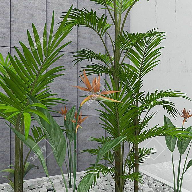 Blossoming Botanical Collection 3D model image 2