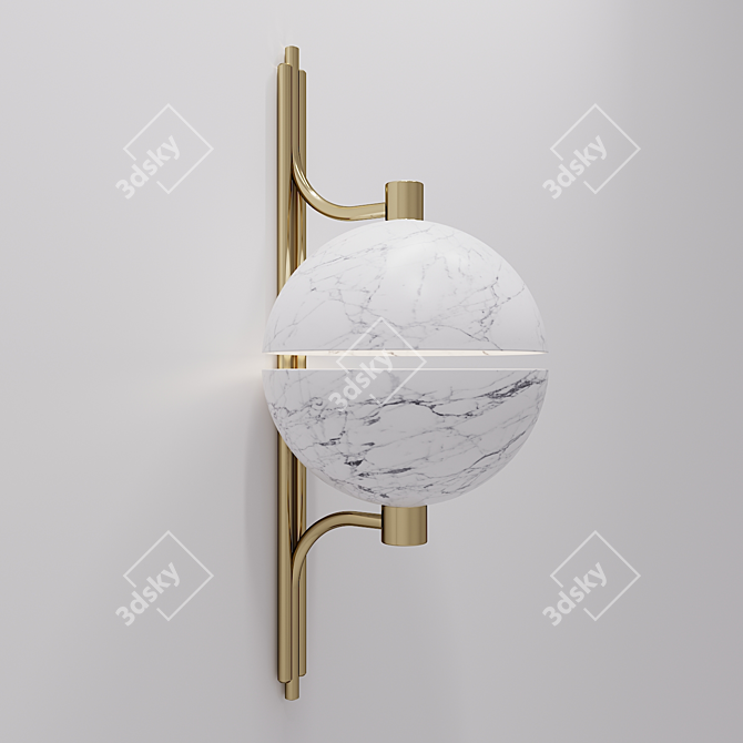 Sleek Andros Wall: Elegant 3D Model 3D model image 1