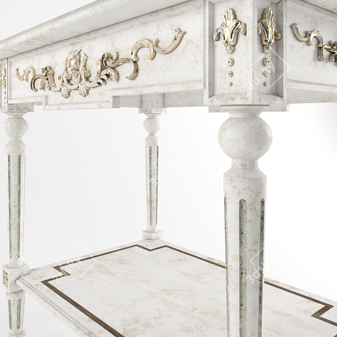 Antique Empire Style Table 3D model image 2