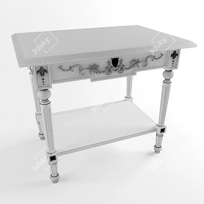 Antique Empire Style Table 3D model image 3